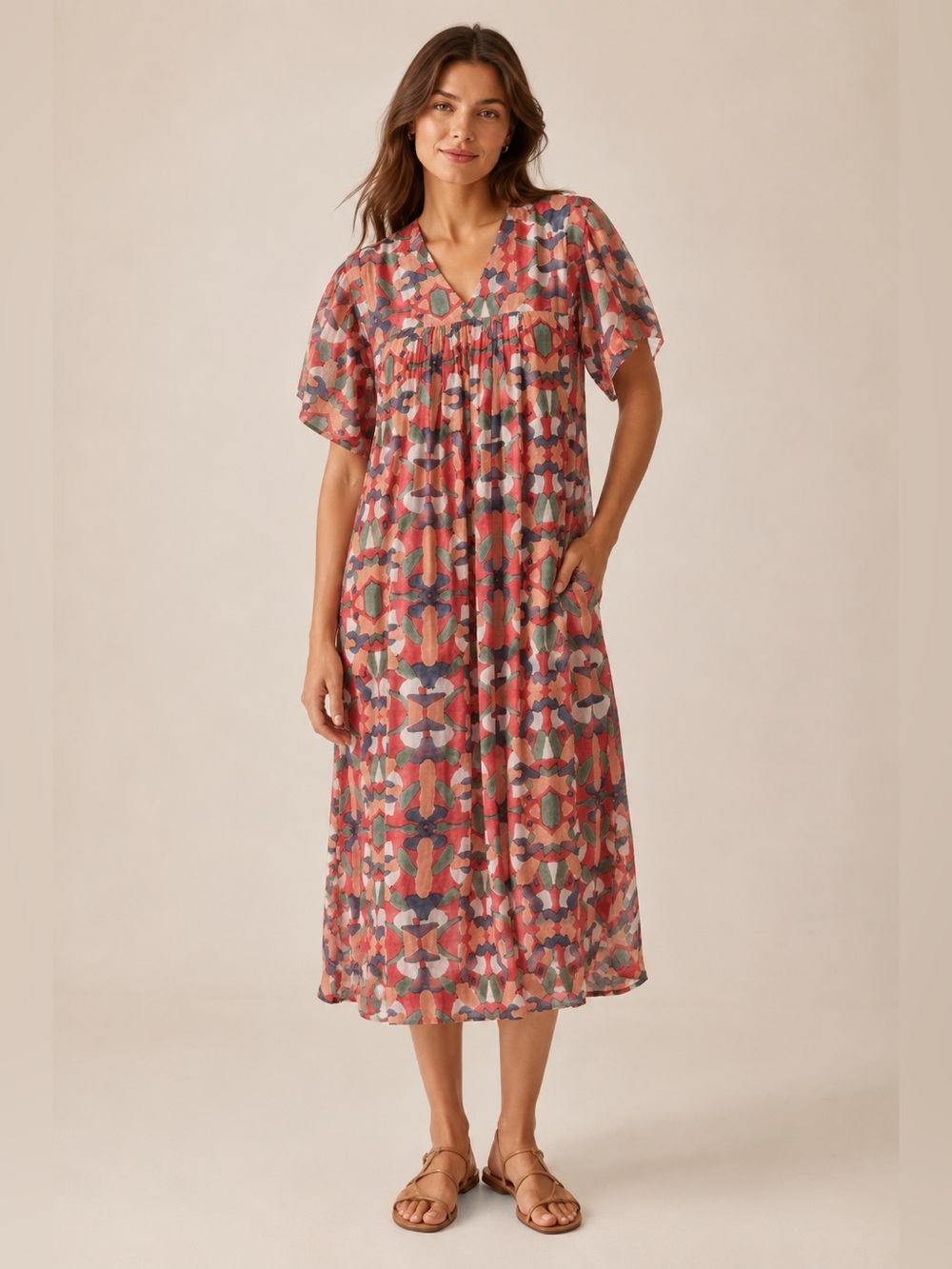 Mirth Handmade Collection Oversized Caftan Dress size small